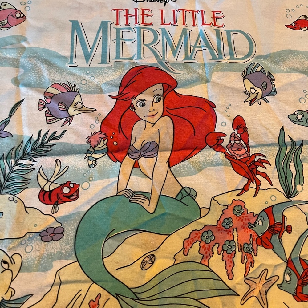 Disney The Little Mermaid vintage pillowcase